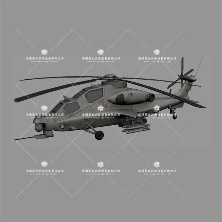 迁西武装直升机3D模型